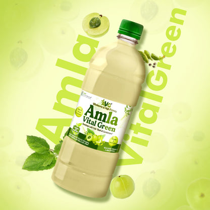 AVG Amla Vital Green Juice (1000ml) Amla Juice from Fresh & Green Amla, Packed with Immunity Boosting Vitamin C, Natural Antioxidant & Detox