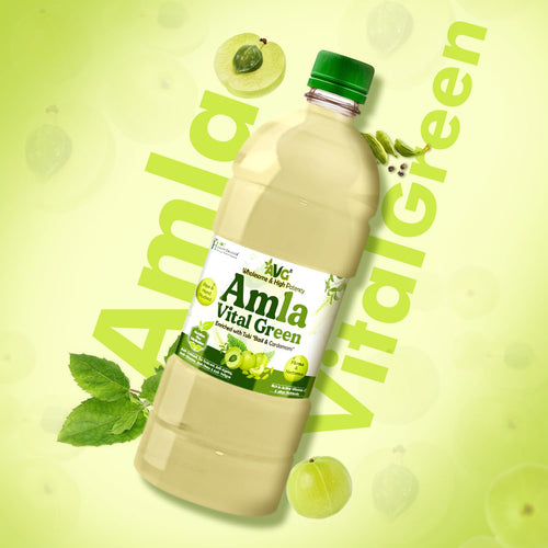 AVG Amla Vital Green Juice (1000ml) Amla Juice from Fresh & Green Amla, Packed with Immunity Boosting Vitamin C, Natural Antioxidant & Detox