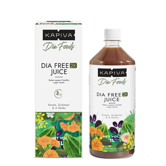 Kapiva Dia Free Juice | New and Improved | Helps Manage Sugar Levels With 6 Powerful Herbs | 100% Ayurvedic Juice with Karela, Jamun & Gudmar