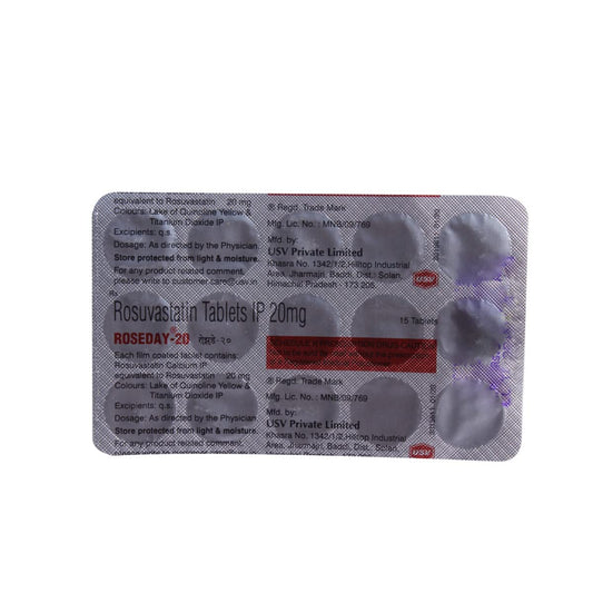 Roseday 20 - Strip of 15 Tablets