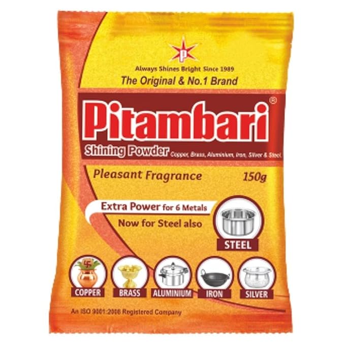 Pitambari Shining Powder 150g- For Copper, Brass, Silver, Aluminium, Iron and Steel