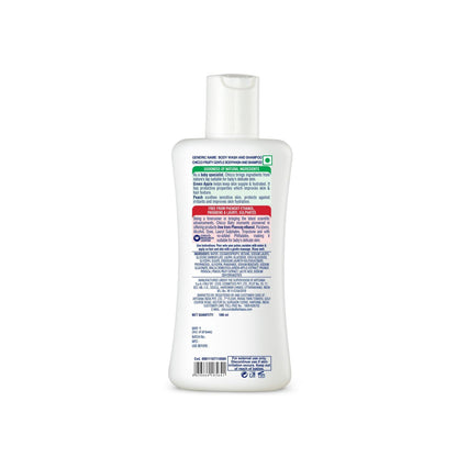 Chicco Baby Moments Gentle Bodywash & Shampoo with Green Apple & Peach, 100ml | Head-to-Toe | No Tears Formula | Hydrated Skin & Hair | Dermatologically Tested | Parabens & Phenoxyethanol Free
