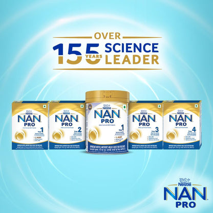 Nestlé NAN PRO 2 Follow-up Formula Powder - After 6 months, Up to 12 months, Stage 2, 400g Pouch in Box