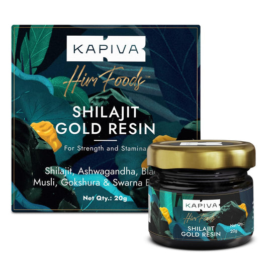 Kapiva Shilajit/Shilajeet Gold Resin - 20g | 500mg
