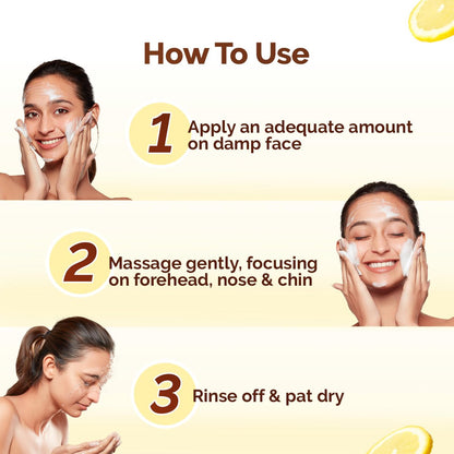 Mamaearth Vitamin C Face Wash with Vitamin C and Turmeric for Skin Illumination - 100 ml | Brightens skin | Evens Tone | Makes skin Glow