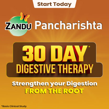 Zandu Pancharishta Ayurvedic Digestive Tonic 650ML | Relief from Regular Gas, Bloating, Acidity & Indigestion From the Root