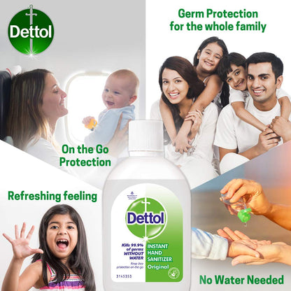Dettol Original Germ Protection Alcohol based Hand Sanitizer, 60ml