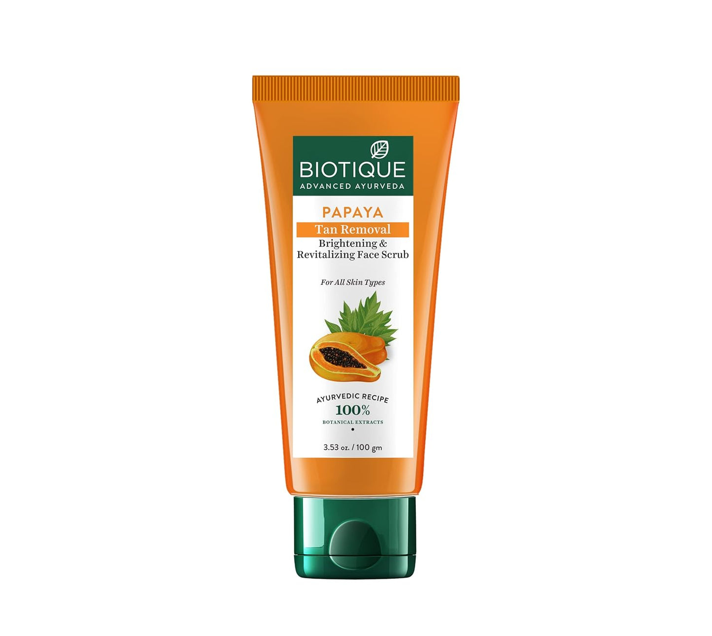 Biotique Papaya Tan Removal Brightening & Revitalizing Face Scrub 100Gm