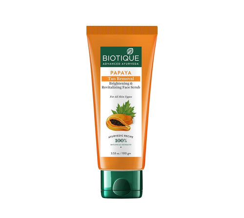 Biotique Papaya Tan Removal Brightening & Revitalizing Face Scrub 100Gm