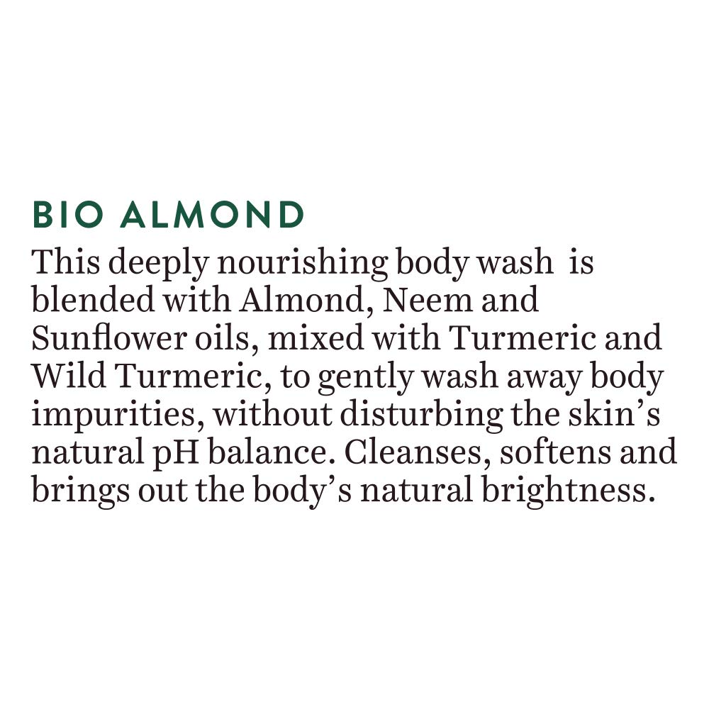 Biotique Almond Oil Ultra Rich Body Wash| Maintains Skin’s Natural pH | Soap-Free Body Wash Suitable for All Skin Types | 200mL