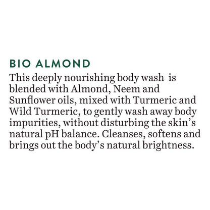 Biotique Almond Oil Ultra Rich Body Wash| Maintains Skin’s Natural pH | Soap-Free Body Wash Suitable for All Skin Types | 200mL