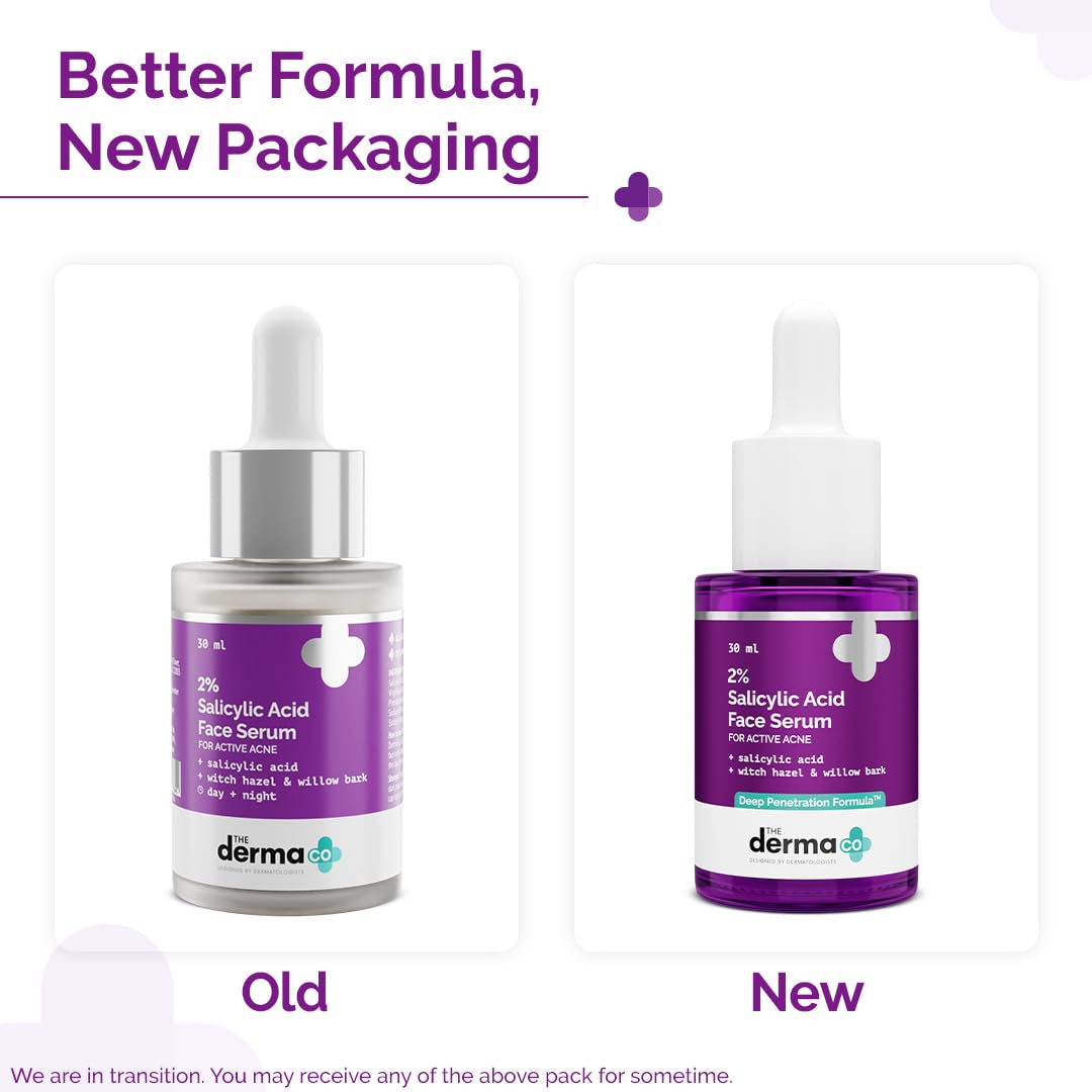 The Derma Co 2% Salicylic Acid Face Serum | Reduces acne & blackheads | 30 ml