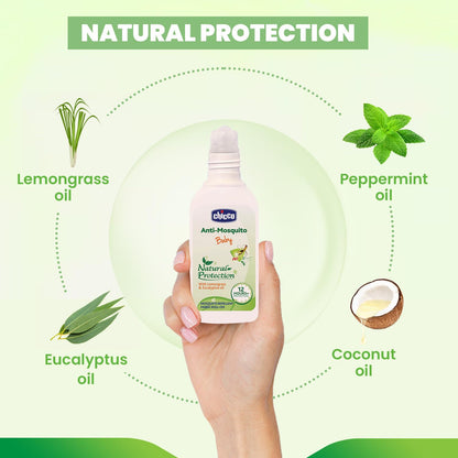 Chicco Anti-Mosquito Baby Fabric Roll-On With The Natural Protection Of 12+ Hours , 8ml