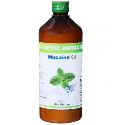 Mucaine Mint Sugar Free - Bottle of 400 ml Solution