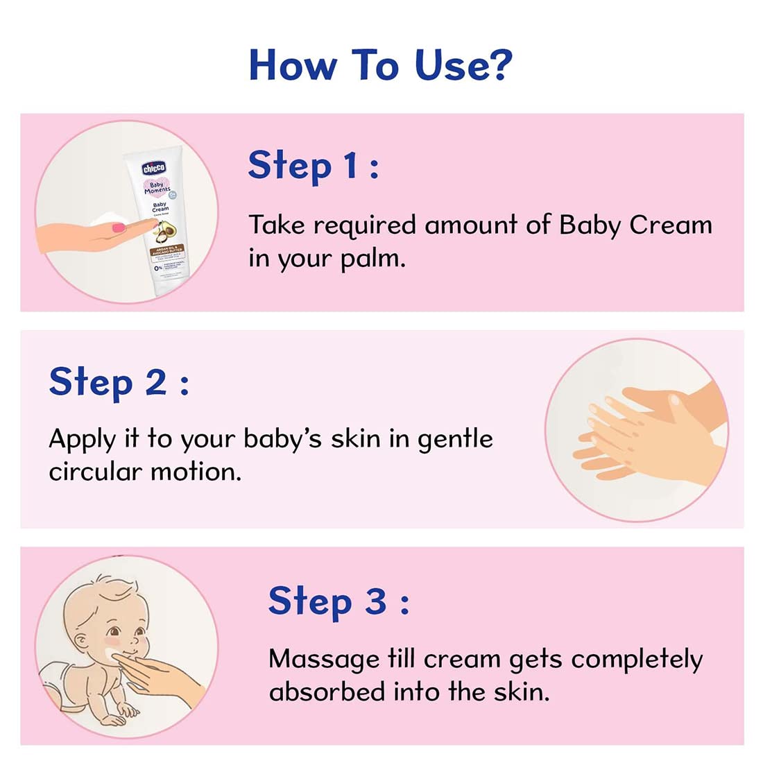 Click to see full view Chicco Baby Moments Baby Cream for Babies with Argan Oil & Avocado Butter , 100gm