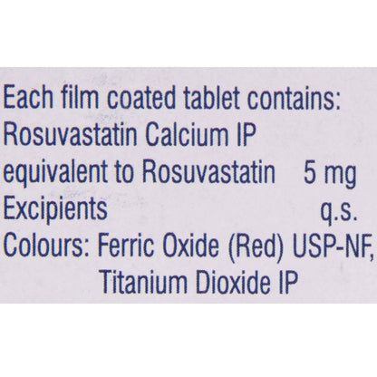 Rosuvas 5 - Strip of 15 Tablets