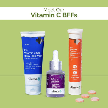 The Derma Co 5% Vitamin C Oil-Free Daily Face Moisturizer for Skin Radiance | For Oily Skin| 100 g