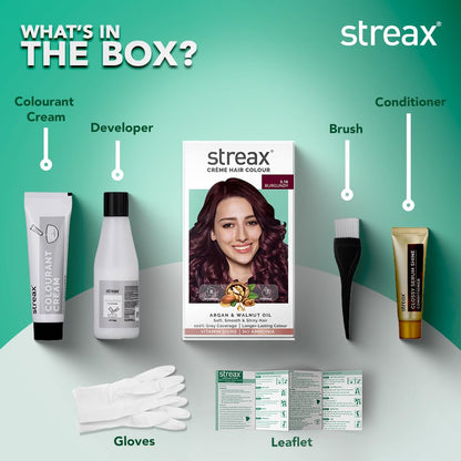 Streax Cream Hair Color, 3.16 Burgundy