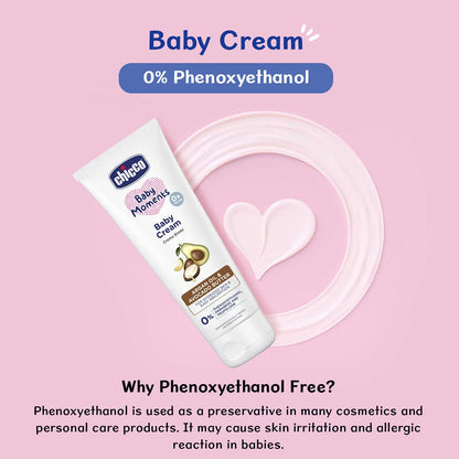 Click to see full view Chicco Baby Moments Baby Cream for Babies with Argan Oil & Avocado Butter , 100gm
