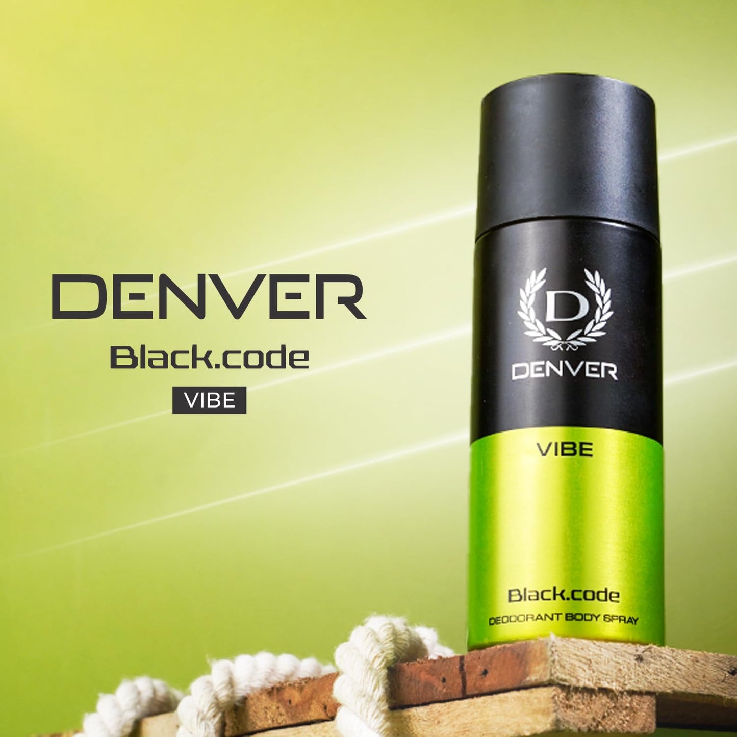 Denver Black.Code Vibe Deodorant For Men -150 ML