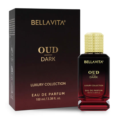 Bella Vita Luxury Men Oud Dark Eau De Parfum Intense Liquid Perfume With Grapefruit, Orris, Vetiver |Woody, Musky Long Lasting Edp Fragrance Scent 100 Ml