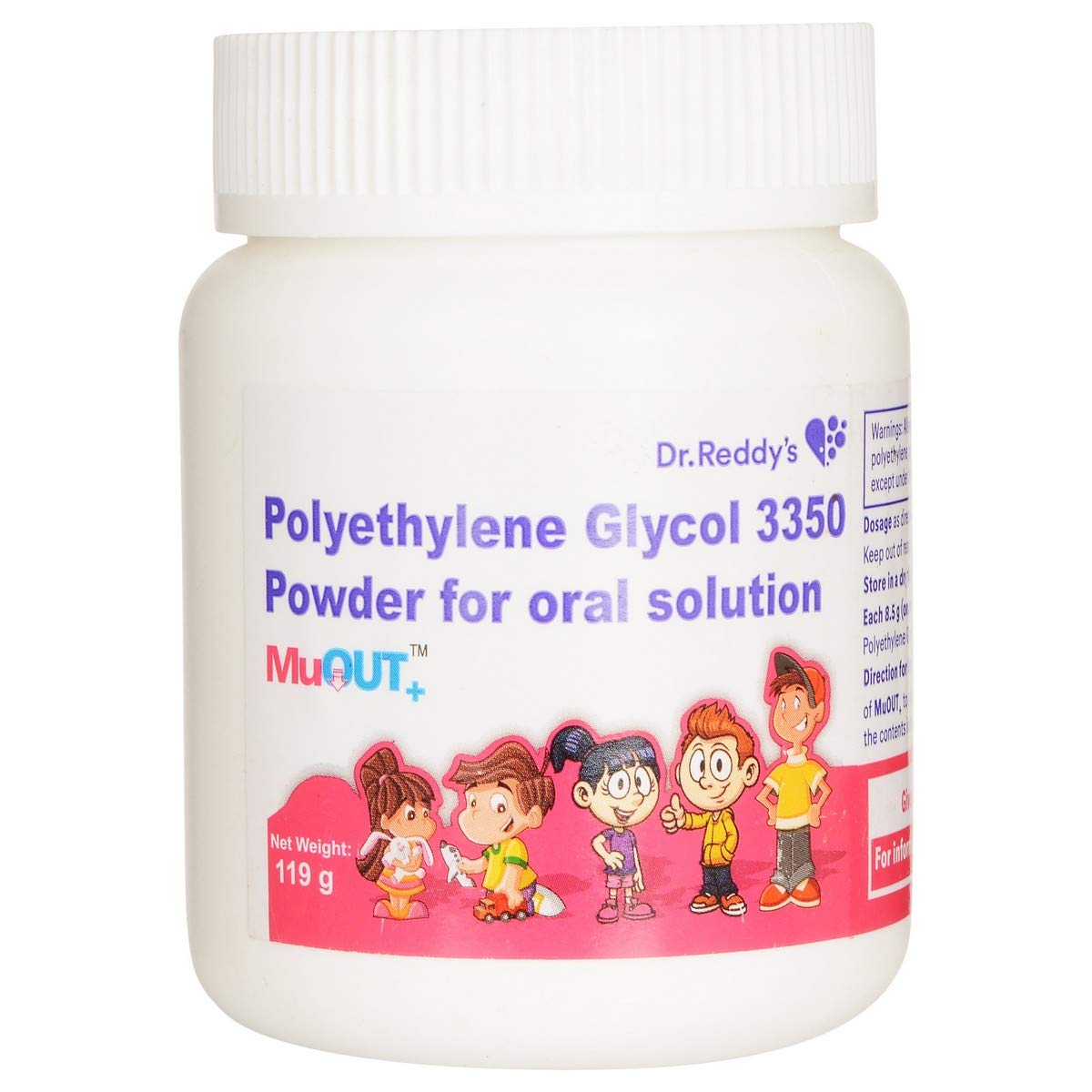 Muout+ - Bottle of 119 g Oral Solution Powder
