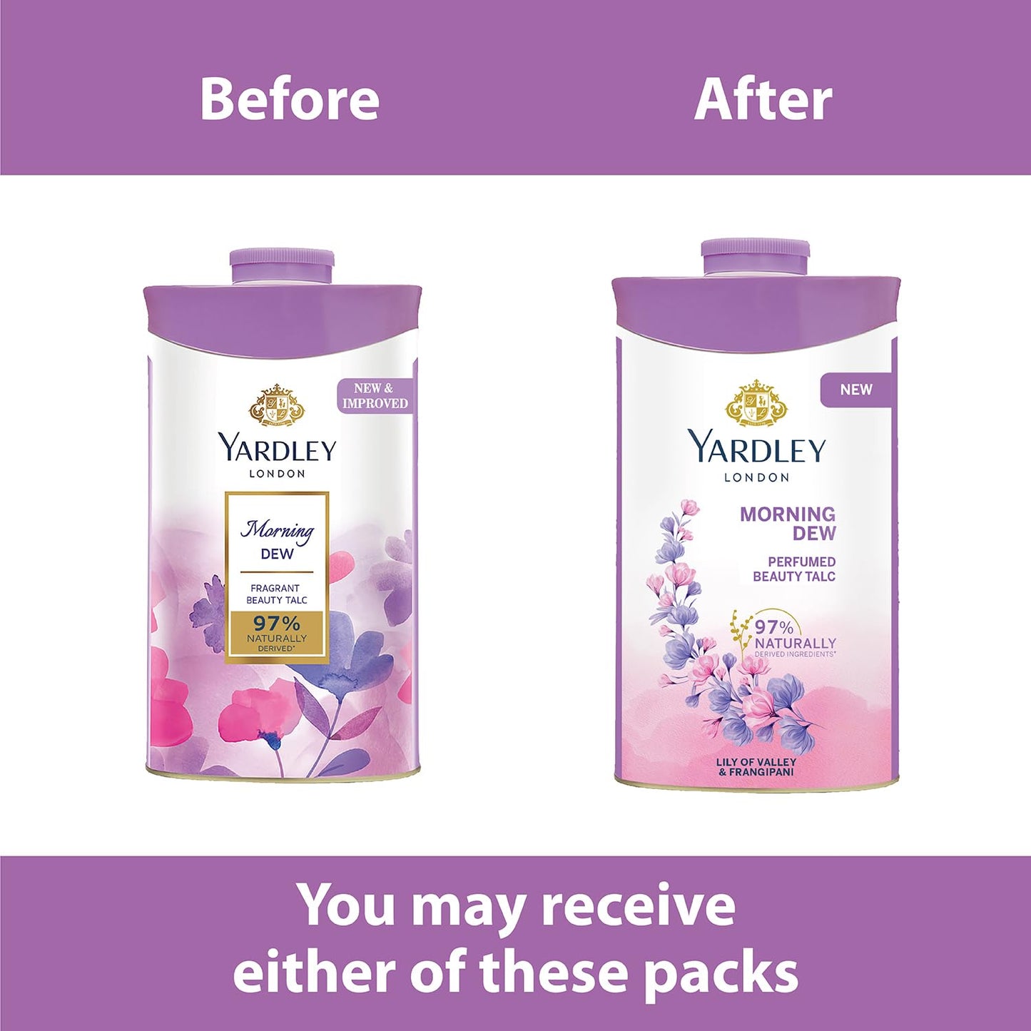 Yardley London Morning Dew Perfumed Talc Pwder for Women (250g)