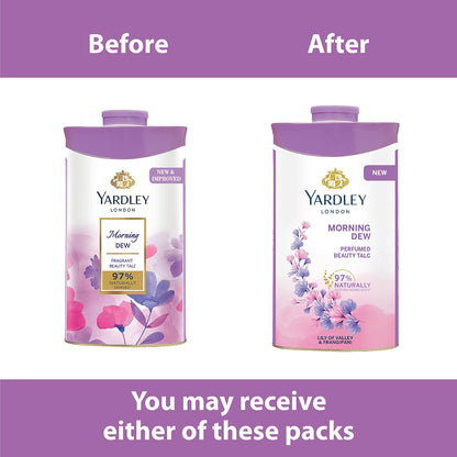 Yardley London Morning Dew Perfumed Talc Pwder for Women (250g)