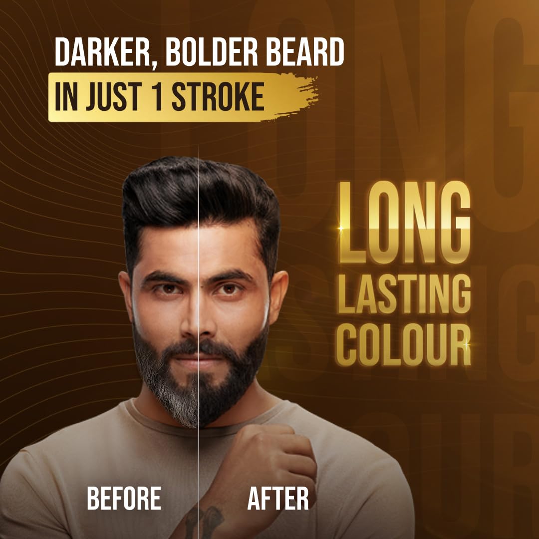Bigen Men's Beard Color Medium Brown (105) 20gm+20gm=40gm