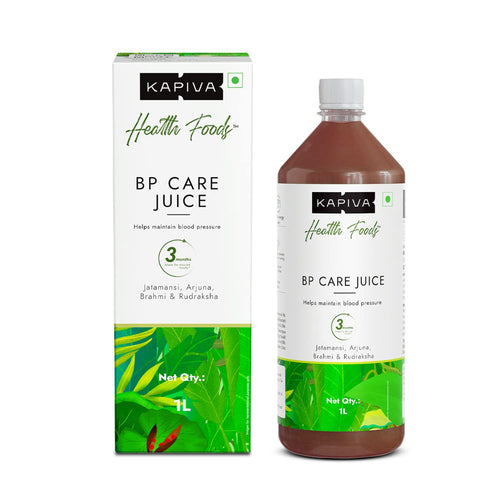 Kapiva BP Care Juice - 100% Ayurvedic Juice to Support Healthy Blood Pressure Levels| Arjuna, Jatamansi & 8 Other Herbs 1 Litre