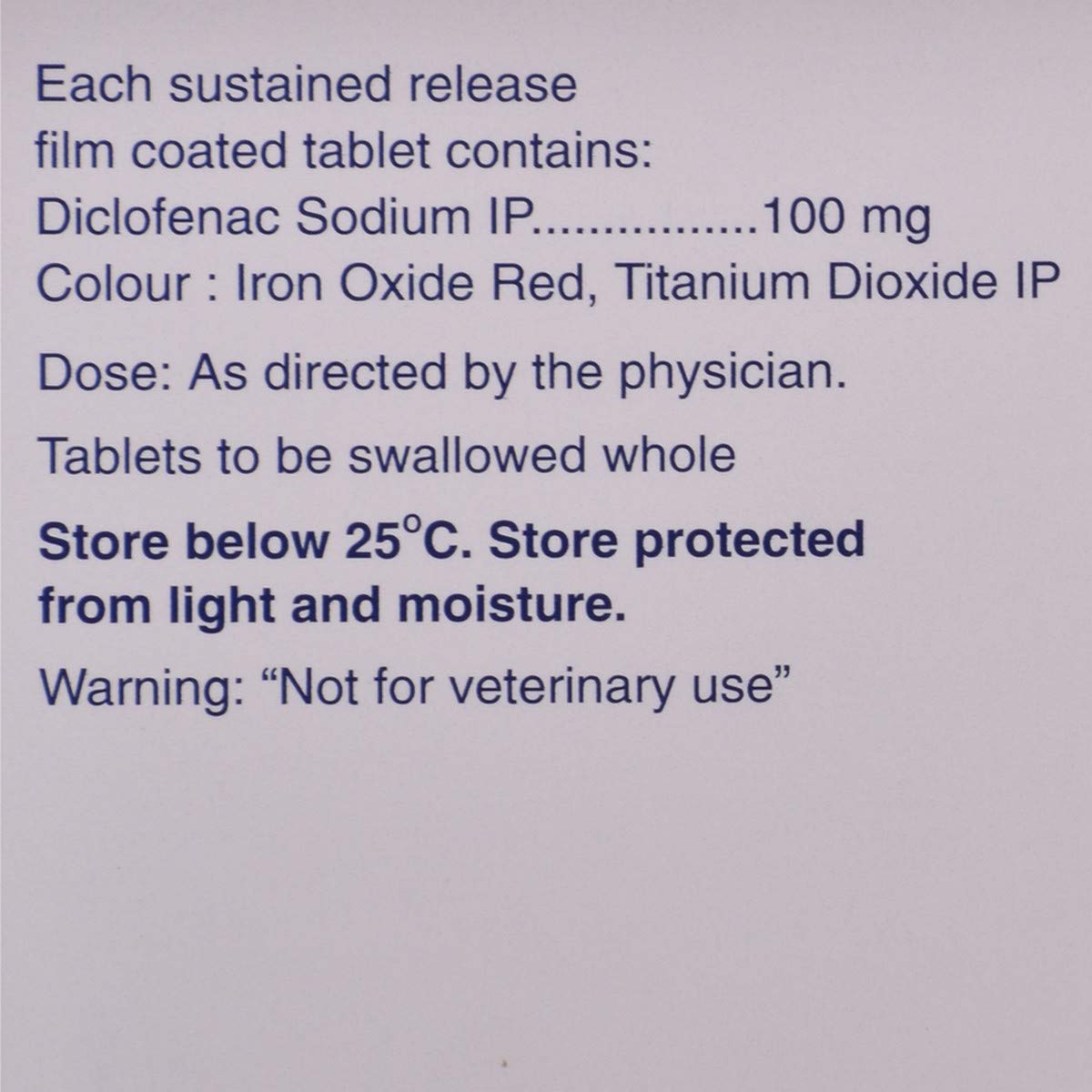 Voveran SR 100 - Strip of 15 Tablets