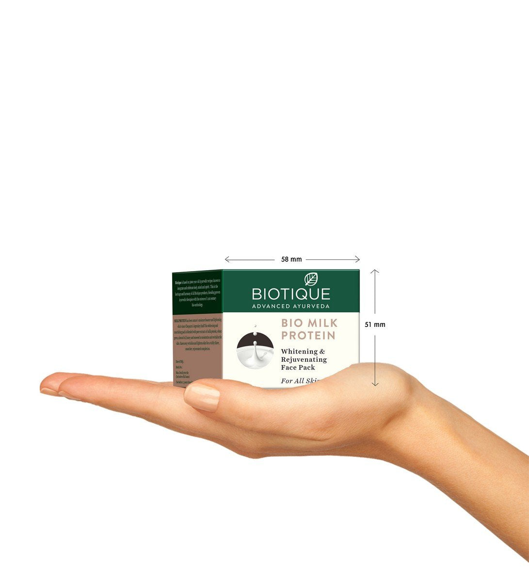 Biotique Bio Milk Protein Whitening & Rejuvenating Face Pack For All Skin Types, 50g