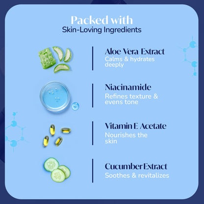 Meglow Premium Face Cream for Men 50g With Mild Aloe Vera Fragrance|SPF 15|Paraben Free|with Vitamin E, Aloevera and Cucumber Extracts Helps to Brightening & Moisturize Skin