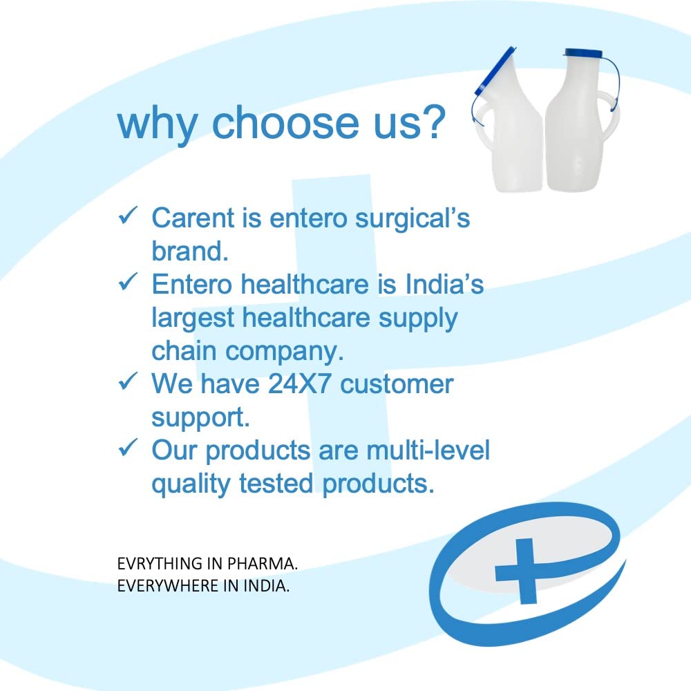 Carent Portable And Safe Medical Grade Plastic Urine Pot 1Count