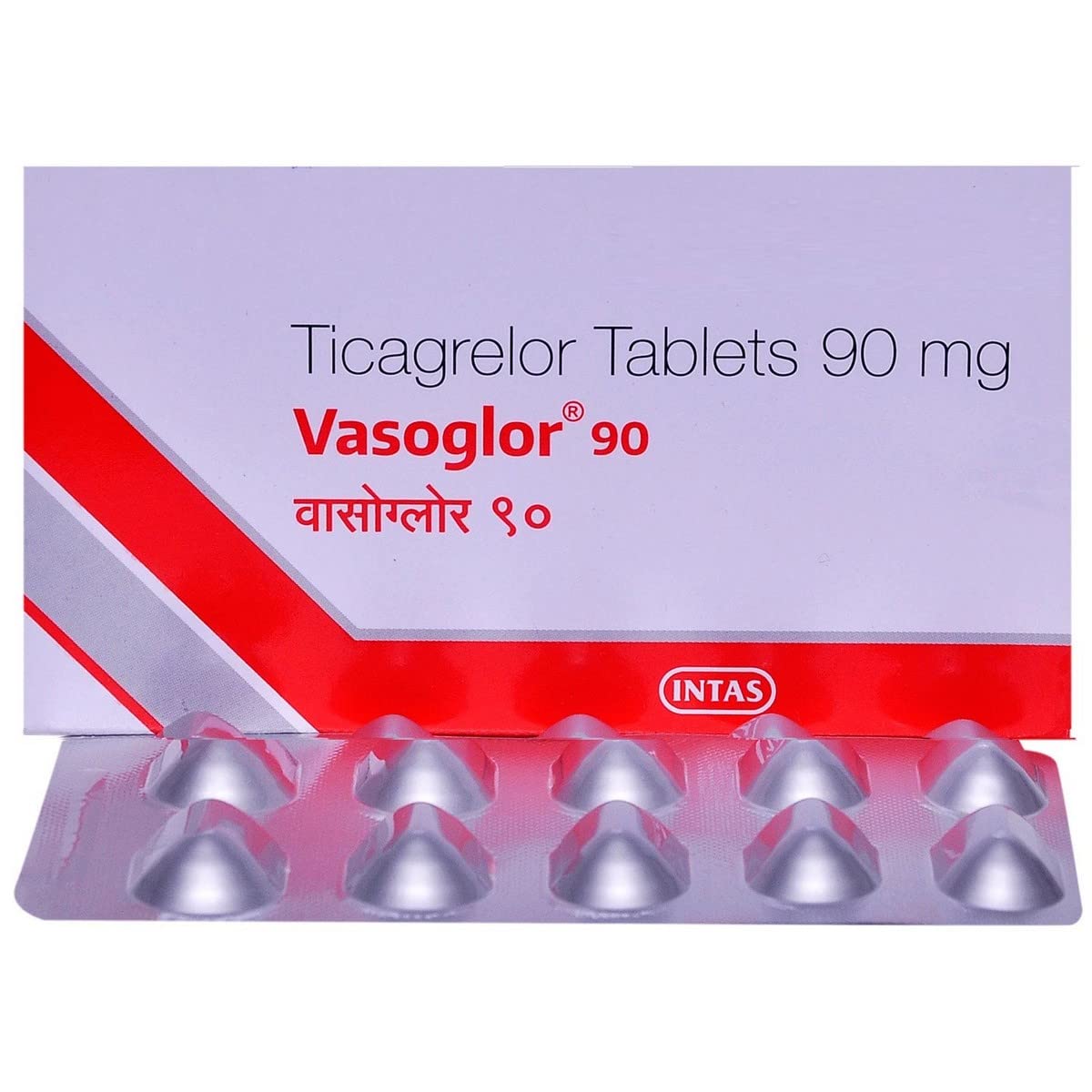 Vasoglor 90MG - Strip of 10 Tablets