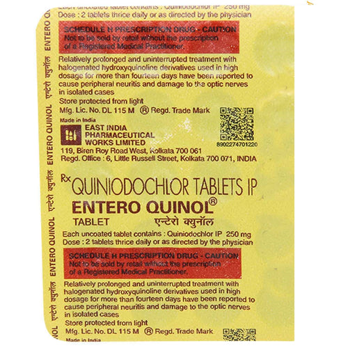 Enteroquinol 250mg Tablet
