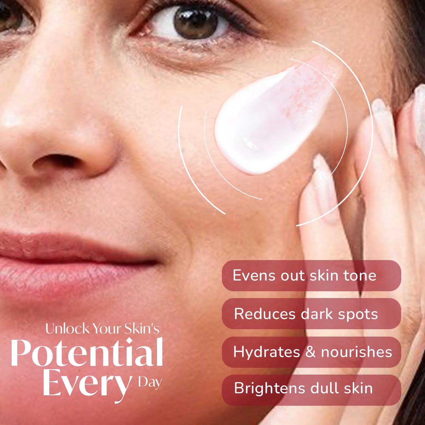 Meglow Skin Brightening Moisturizer Cream for Women| Hydrates, Repairs, Radiates | Reduces Dark Spots, Melanin, Melasma | Prevents Pigmentation | Even Tone- 50g