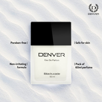 DENVER Black Code Perfume For Men -60 ML |Premium & Long Lasting Perfume| Eau de Parfum