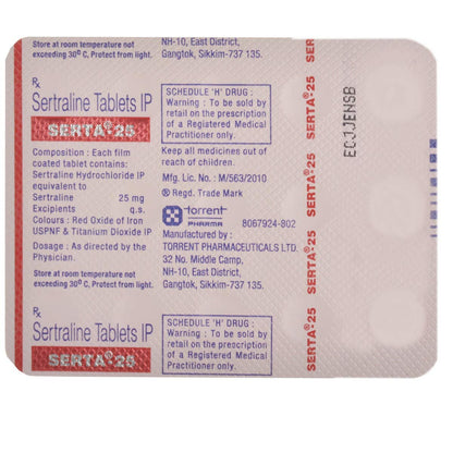 Serta 25 - Strip of 15 Tablets