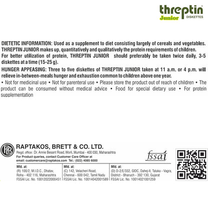 Threptin Junior Delicious High-Calorie Protein Supplement Diskette