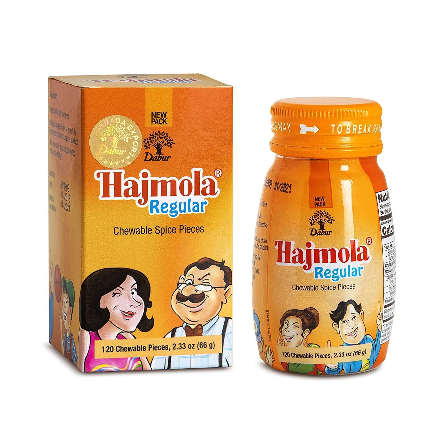 Dabur Hajmola Ayurvedic Tasty Digestive Tablets For Improved Digestion And Relief From Flatulence, Regular Flavour - 120 Tablets