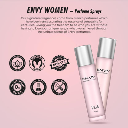 ENVY Blush Women Perfume - 60ML | Long Lasting Luxury Perfume for Women | Mild and Attractive Fragrance