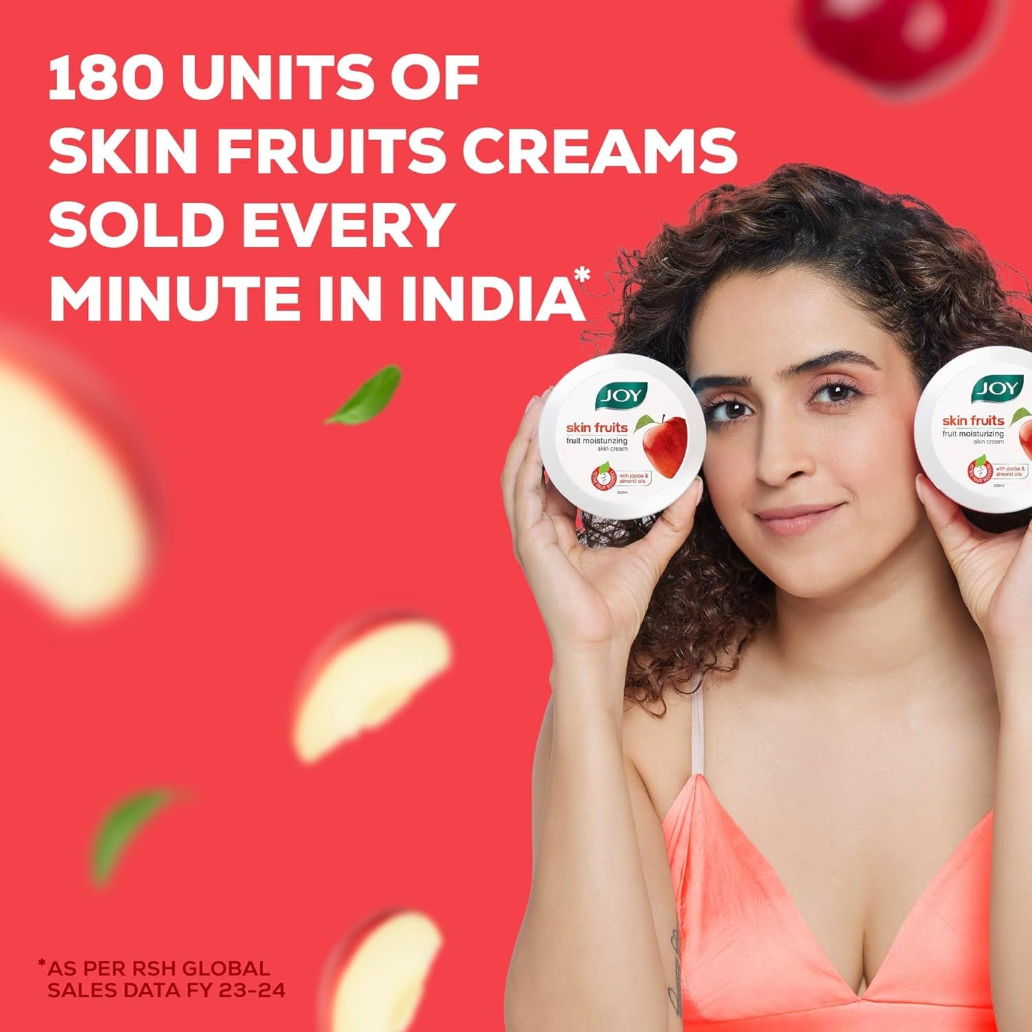 Joy Skin Fruits Moisturizer for Dry Skin , Cold Cream for Winters, With Apple, Jojoba & Almond Oil |