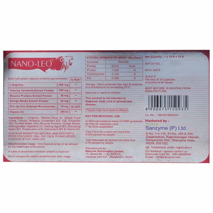 Nanoleo - Strip of 15 Capsules