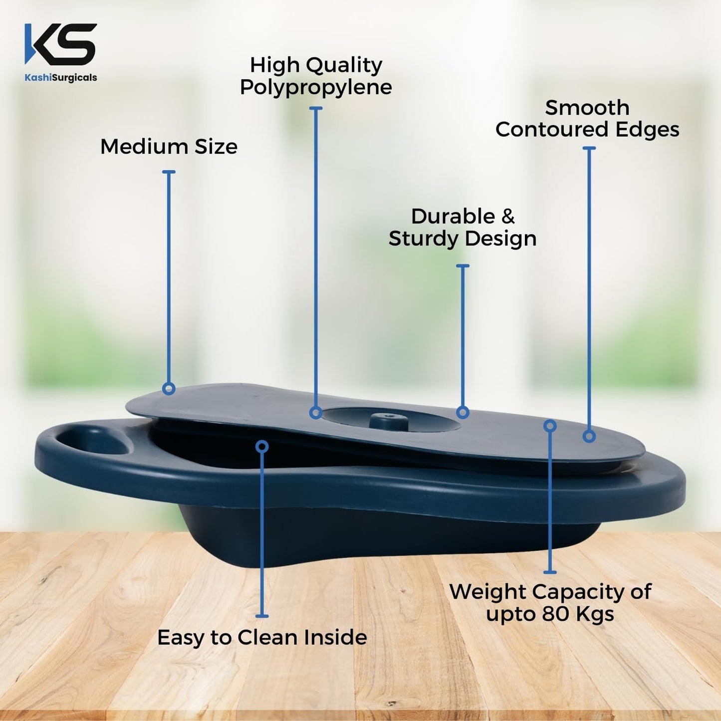 Unisex Polypropylene Bed Pan