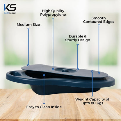 Unisex Polypropylene Bed Pan