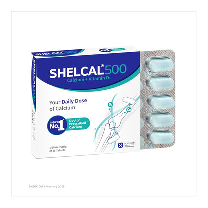 Shelcal-500 - Strip of 15 Tablets