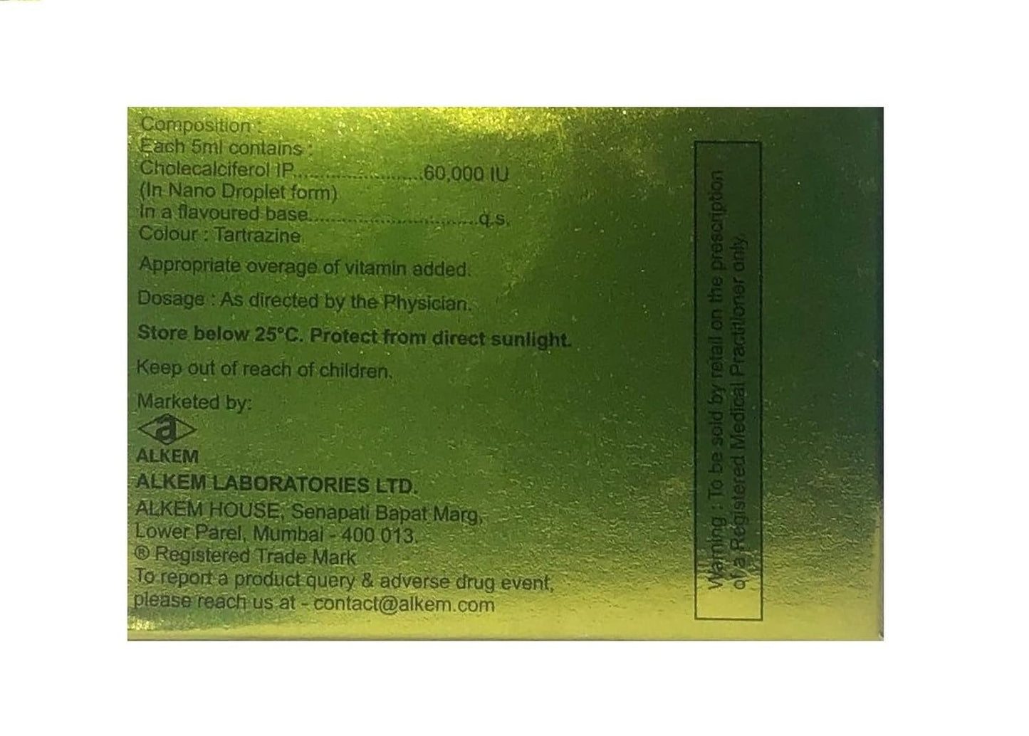 Uprise D3 60K - Bottel Of 5 Ml Syrup