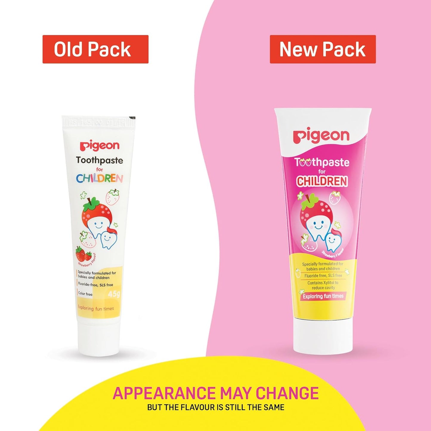 Pigeon Strawberry Toothpaste for Babies & Kids 45 gm
