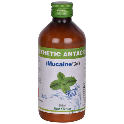 Mucaine Mint Flavour - Bottle of 200 ml Gel